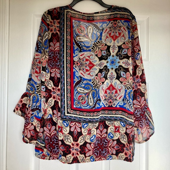 Rafaella Sheer Lined Floral Top - NWT - Picture 7 of 8